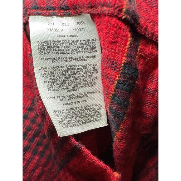 Columbia plaid button down flannel womens medium outdoor hiking casual western - Picture 3 of 7